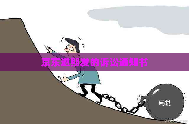 京东逾期发的诉讼通知书