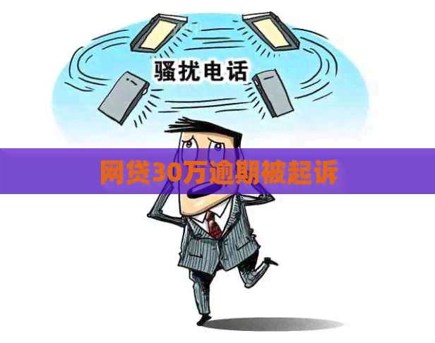 网贷30万逾期被起诉