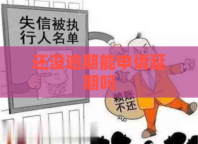 还没逾期能申请延期吗