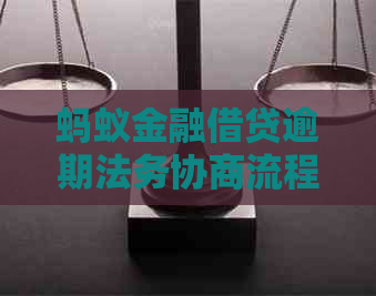 蚂蚁金融借贷逾期法务协商流程详解