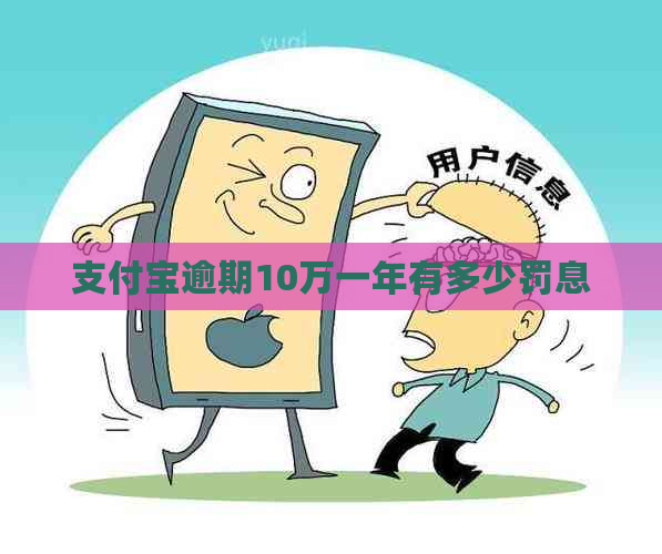支付宝逾期10万一年有多少罚息