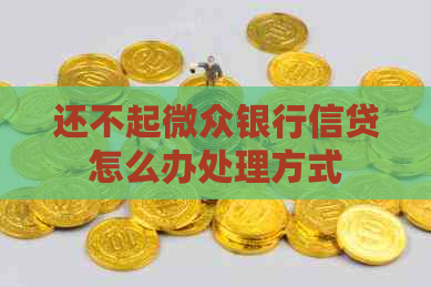 还不起微众银行信贷怎么办处理方式