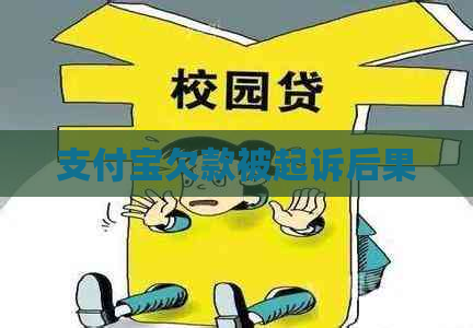 支付宝欠款被起诉后果