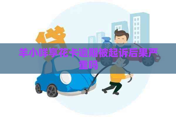 羊小咩享花卡逾期被起诉后果严重吗
