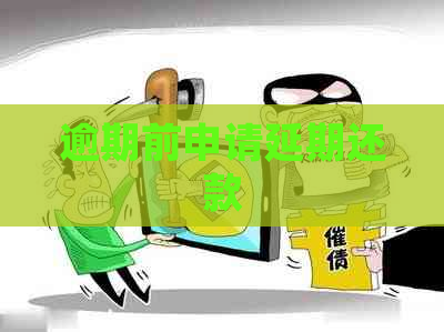 逾期前申请延期还款