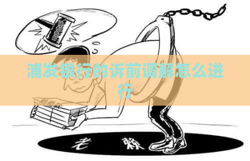 浦发银行的诉前调解怎么进行