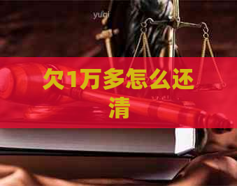 欠1万多怎么还清