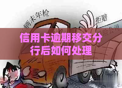 信用卡逾期移交分行后如何处理