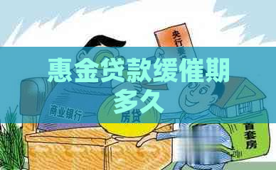 惠金贷款缓催期多久