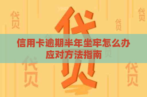信用卡逾期半年坐牢怎么办应对方法指南