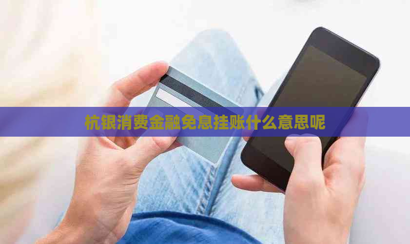 杭银消费金融免息挂账什么意思呢
