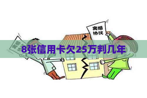 8张信用卡欠25万判几年