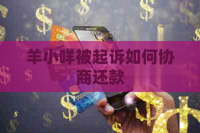 羊小咩被起诉如何协商还款