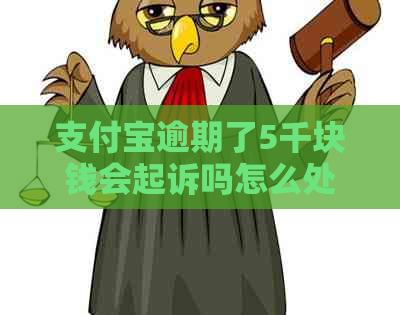 支付宝逾期了5千块钱会起诉吗怎么处理