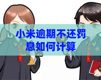 小米逾期不还罚息如何计算