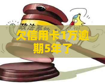 欠信用卡1万逾期5年了
