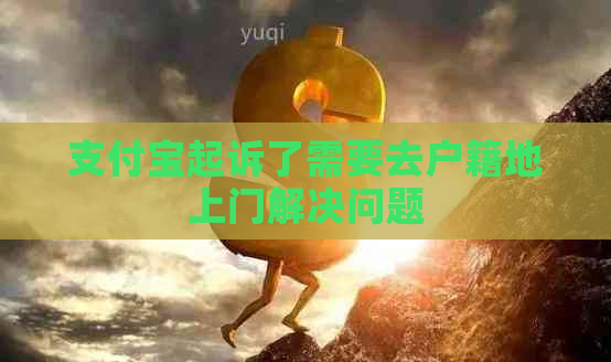 支付宝起诉了需要去户籍地上门解决问题