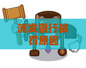 浦发银行被罚原因