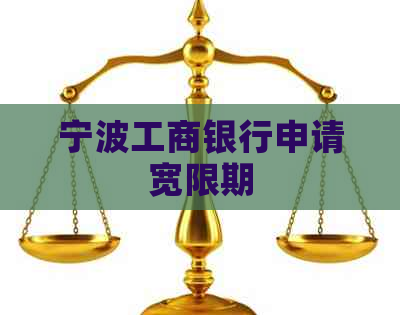 宁波工商银行申请宽限期
