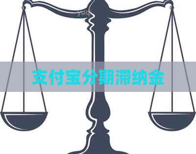支付宝分期滞纳金