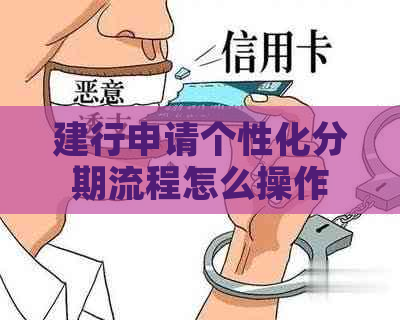 建行申请个性化分期流程怎么操作