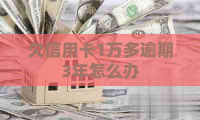 欠信用卡1万多逾期3年怎么办