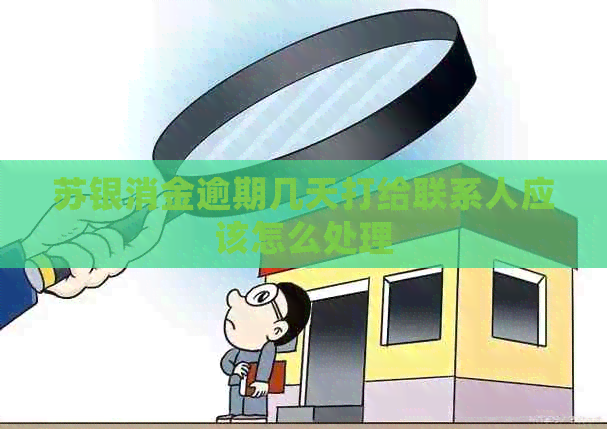 苏银消金逾期几天打给联系人应该怎么处理
