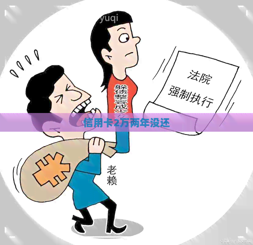 信用卡2万两年没还