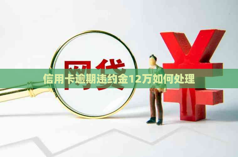 信用卡逾期违约金12万如何处理