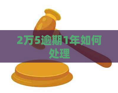 2万5逾期1年如何处理