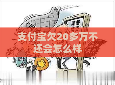 支付宝欠20多万不还会怎么样