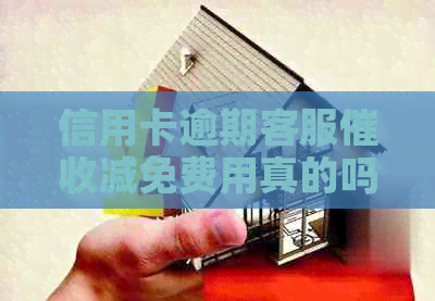 信用卡逾期客服减免费用真的吗