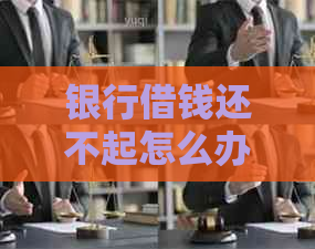 银行借钱还不起怎么办