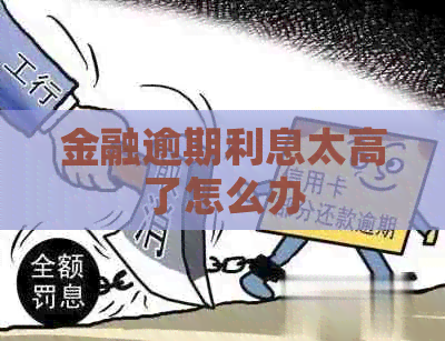 金融逾期利息太高了怎么办