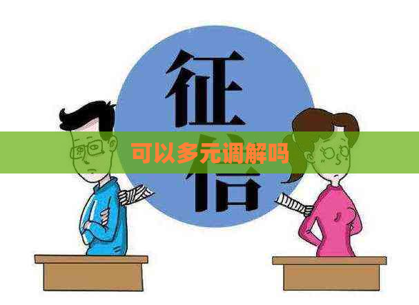 可以多元调解吗