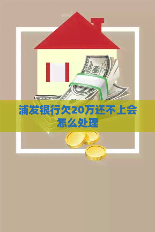浦发银行欠20万还不上会怎么处理