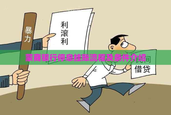 蒙商银行停息挂账流程及条件介绍