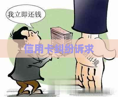 信用卡纠纷诉求