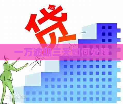 一万逾期三天如何处理