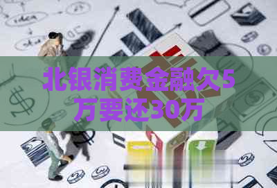 北银消费金融欠5万要还30万