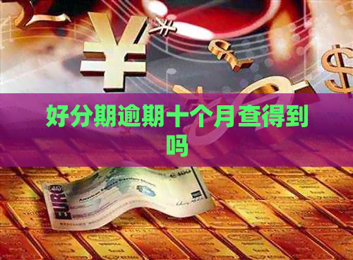 逾期十个月查得到吗