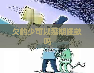 欠的少可以延期还款吗