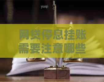 网贷停息挂账需要注意哪些问题