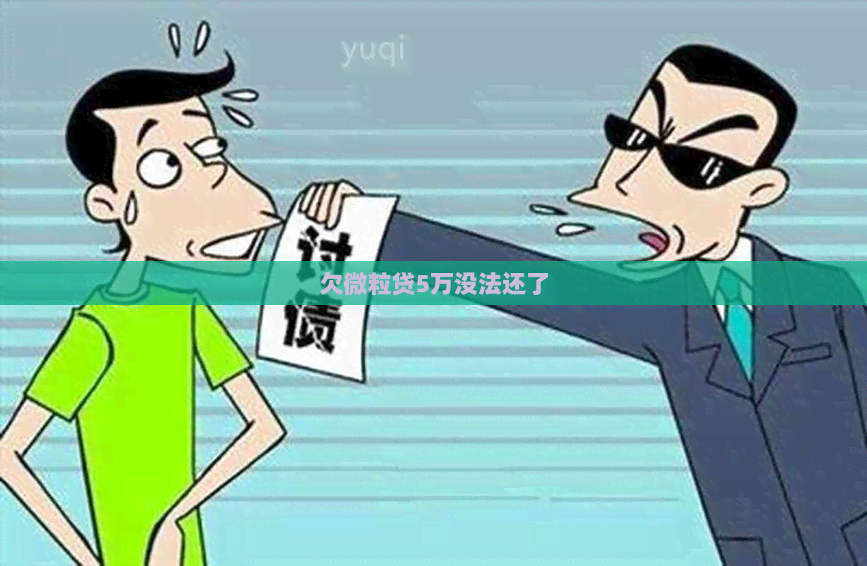 欠微粒贷5万没法还了