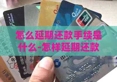 怎么延期还款手续是什么-怎样延期还款