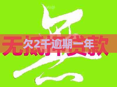 欠2千逾期一年