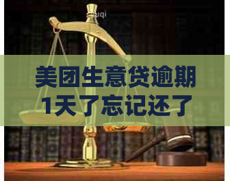 美团生意贷逾期1天了忘记还了有影响吗