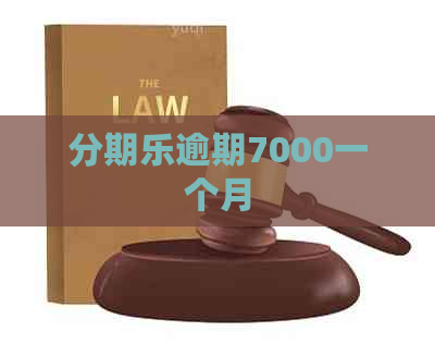 逾期7000一个月