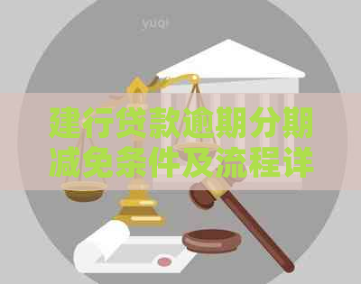 建行贷款逾期分期减免条件及流程详解