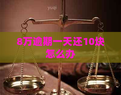 8万逾期一天还10块怎么办